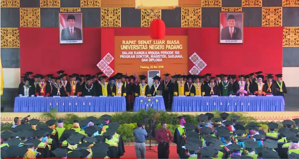 Live Streaming of Universitas Negeri Padang Graduation