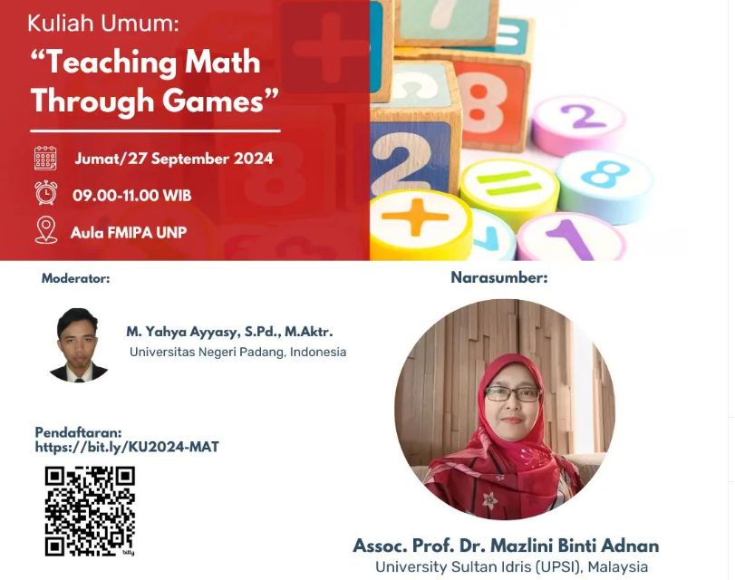 Kuliah Umum Narasumber Profesor Malaysia tentang Permainan Matematika