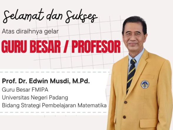 Tambahan Guru Besar di Departemen Matematika UNP